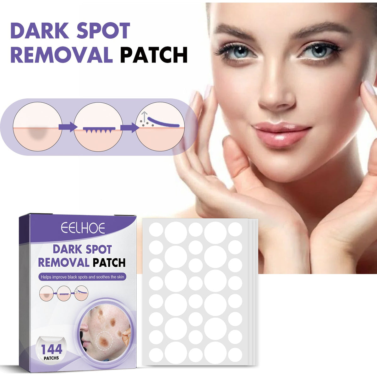Hydrocolloid Brightening Patch 36 Patches X 4 Sheets Per Box