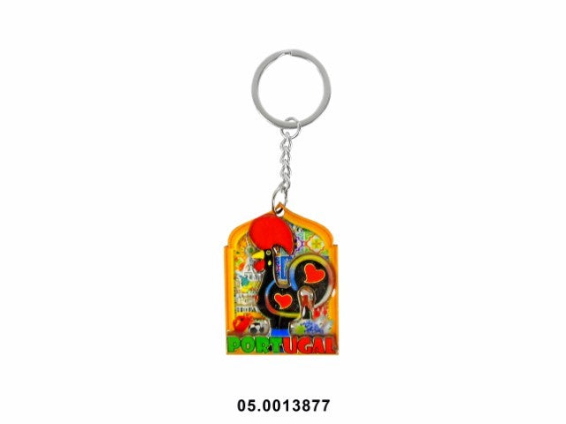 MADEIRA SOUVENIR -PORTACHAVES "PORTUGAL" 5X4CM