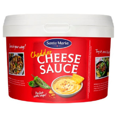 3 x Salsa de queso cheddar Santa María 3 kg