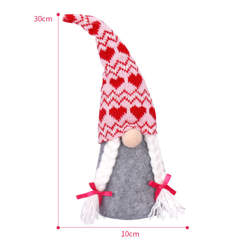 Valentine's Day Decoration Gift Rudolph Doll Faceless Doll