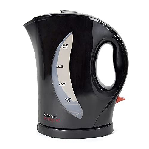 Lloytron E1524BK Kitchen Perfected 2Kw 1.7Ltr Cordless Kettle UK Plug