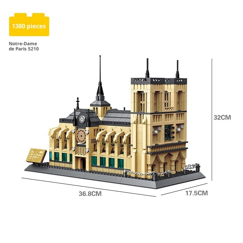 Assembled building block toys