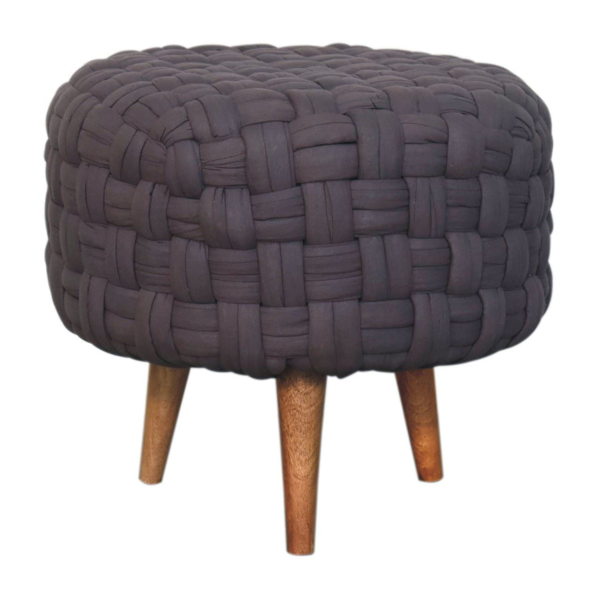 Artisan Grey Tube Footstool