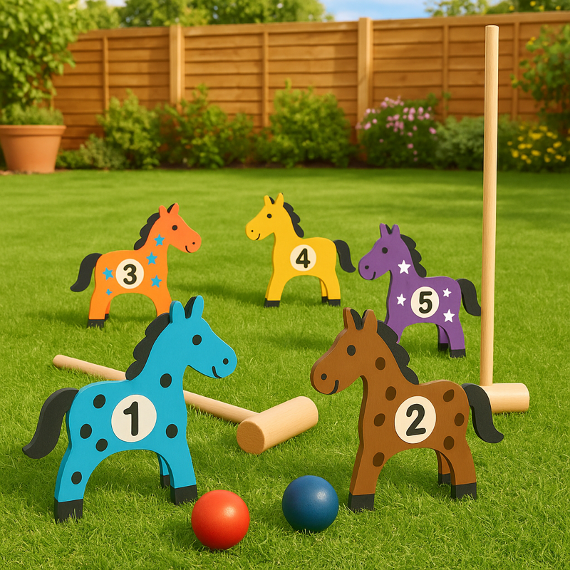 All Wood Pony Croquet