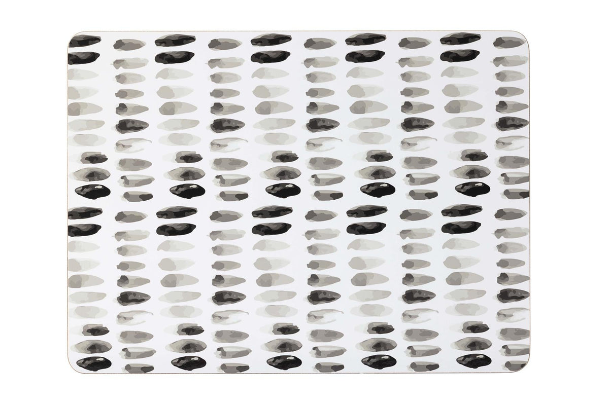 Monochrome Pebble Set Of 4 Placemats