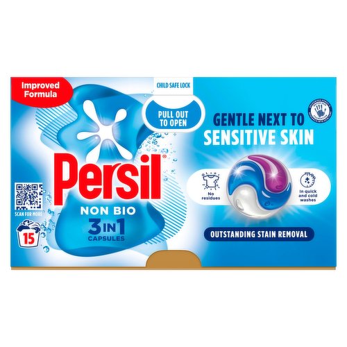 4 x Persil 3 In 1 Non Bio Kapseln 15 Waschgänge 316.5G