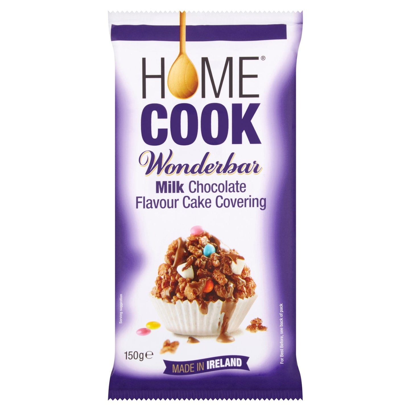 10 x Homecook Wonderbar Kuchenglasur mit Milchschokoladengeschmack 150g
