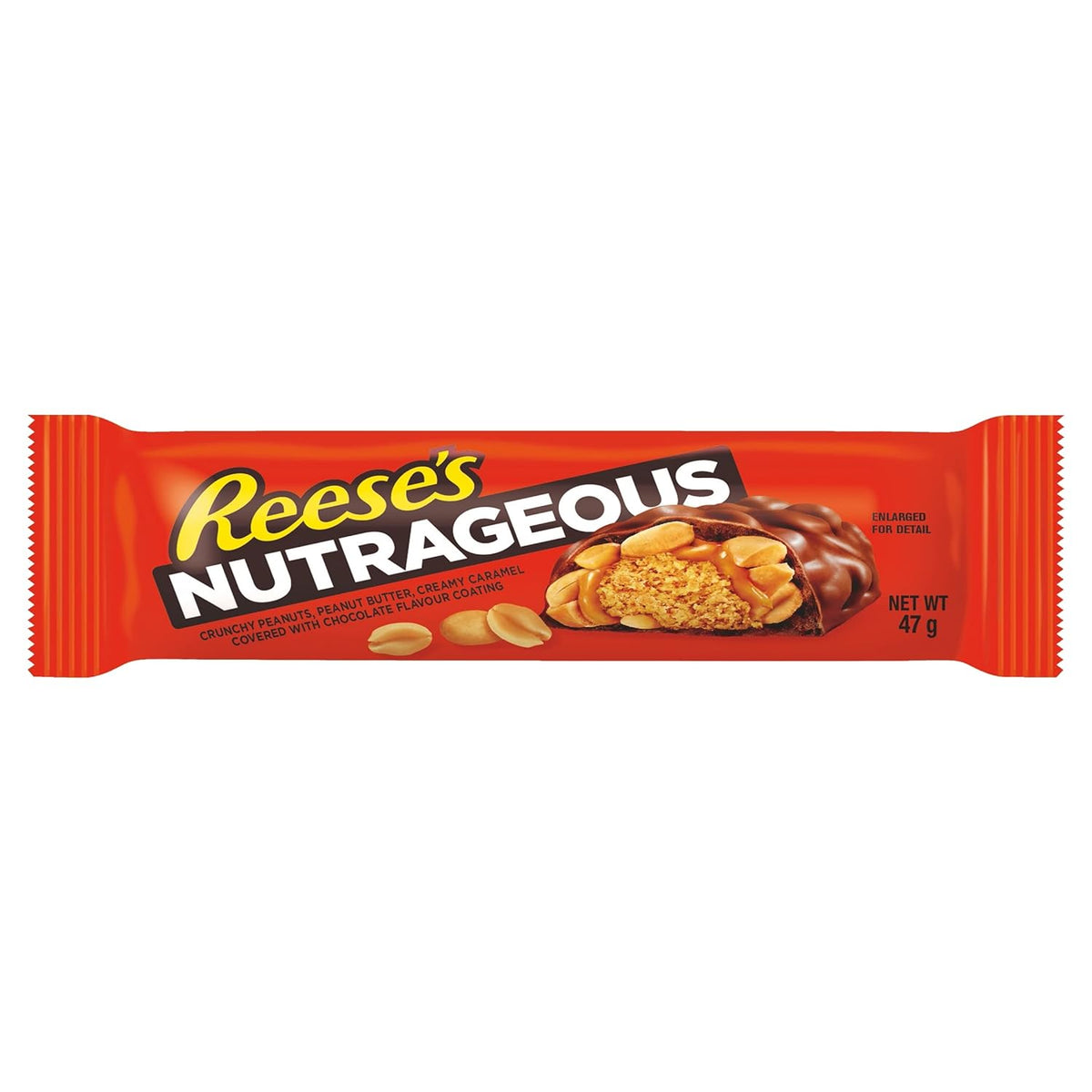 18 x Reeses Nutrageous Riegel - 47g