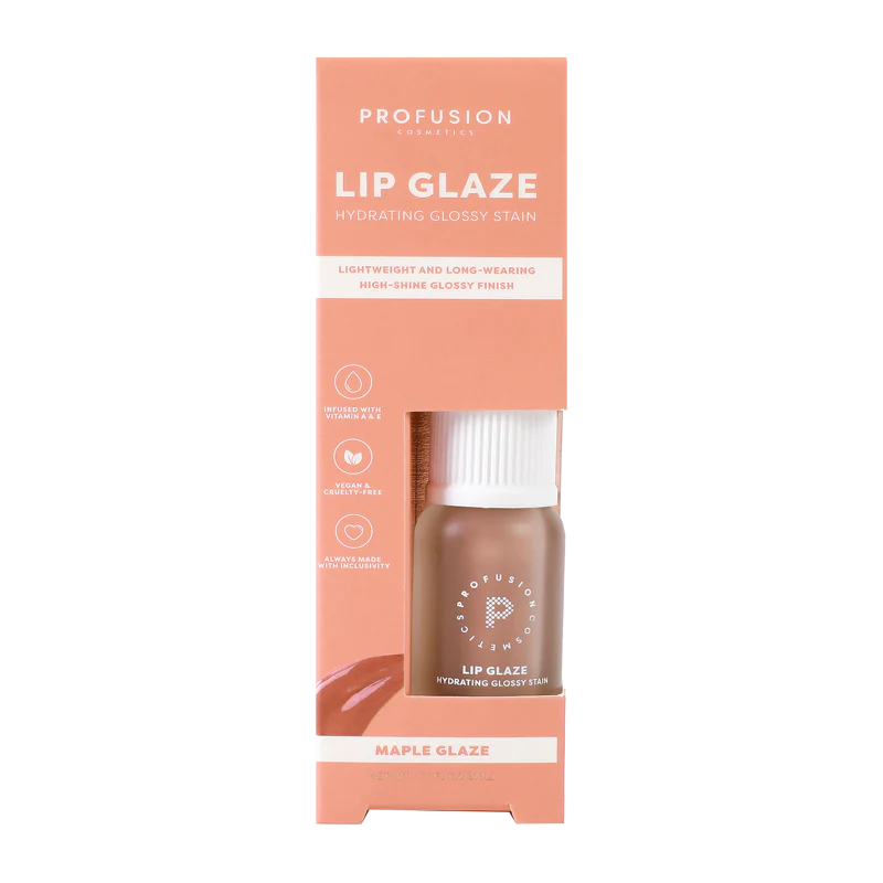Profusion Cosmetics Lip Glaze — Hydrating Lip Stain with Hyaluronic Acid | 6 Shades