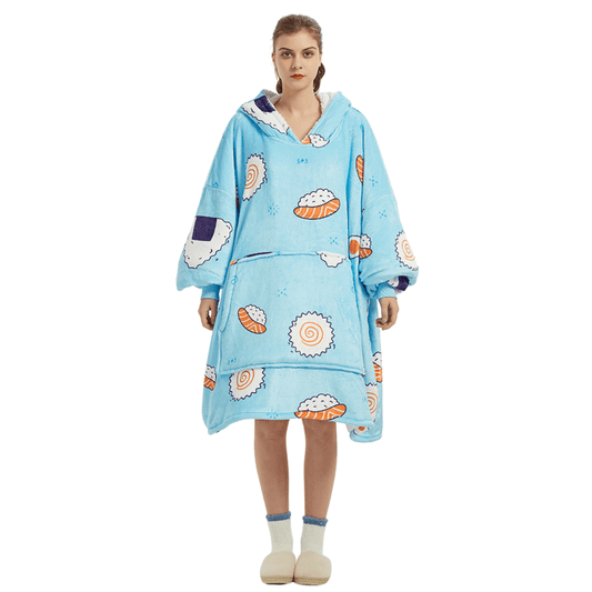 Unisex Übergroßer Plüschdecken-Hoodie