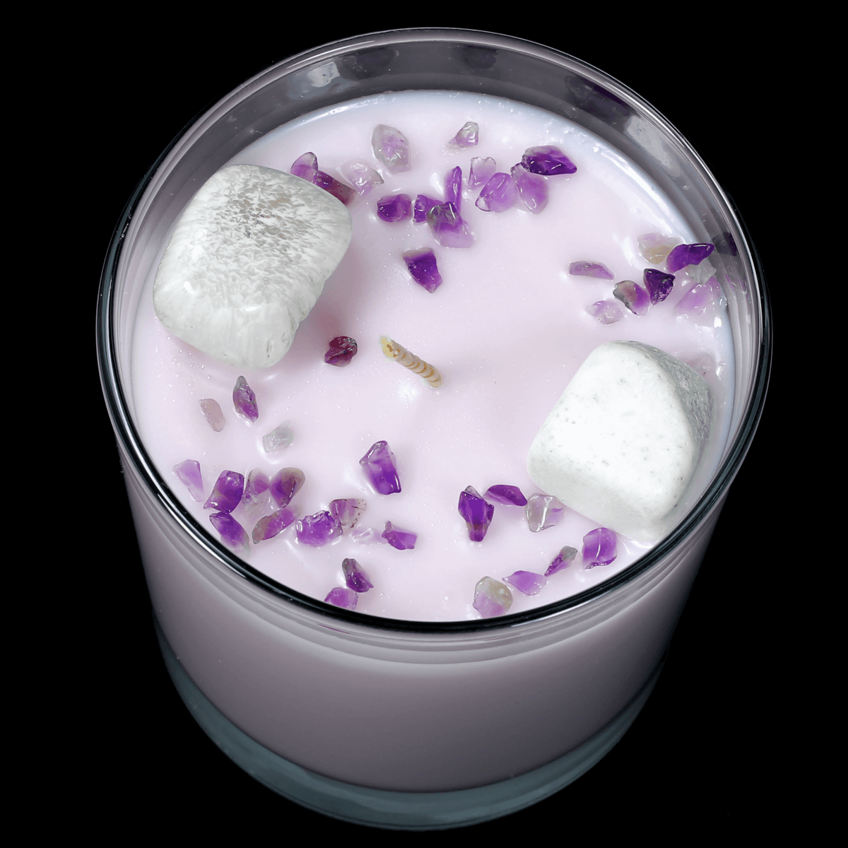 11:11 - Números angelicales - Vela aromática con infusión de cristales