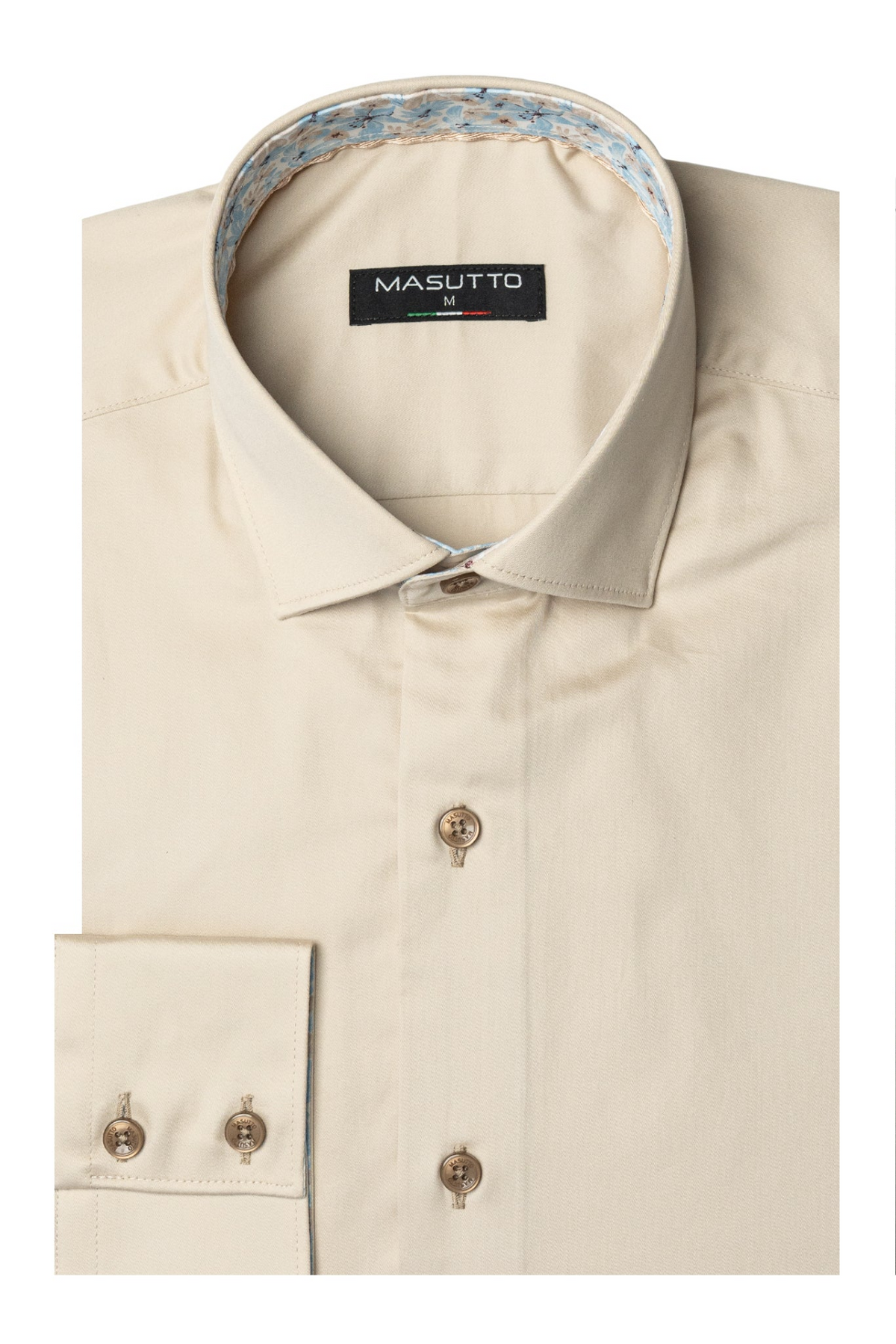 MASUTTO ARIA/49 LONG SLEEVE BUTTON DOWN SHIRT