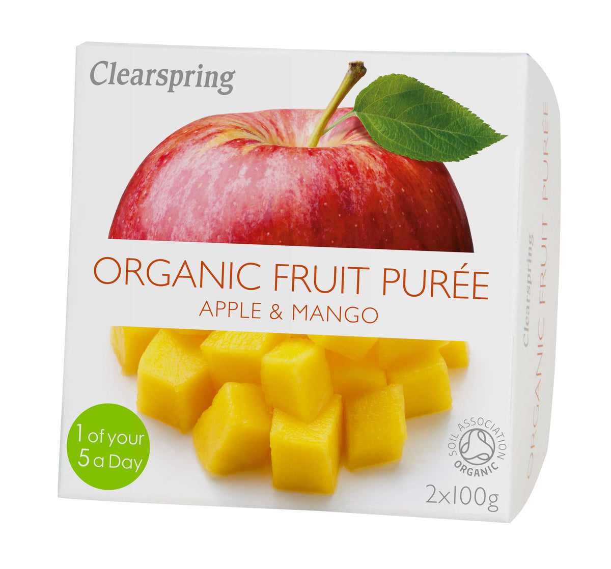 Clearspring Fruchtpüree - Apfel/Mango Bio - 2x100g