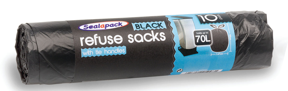 20 x Sealapack Müllbeutel mit Zugband, 70 Liter, 10 Stück