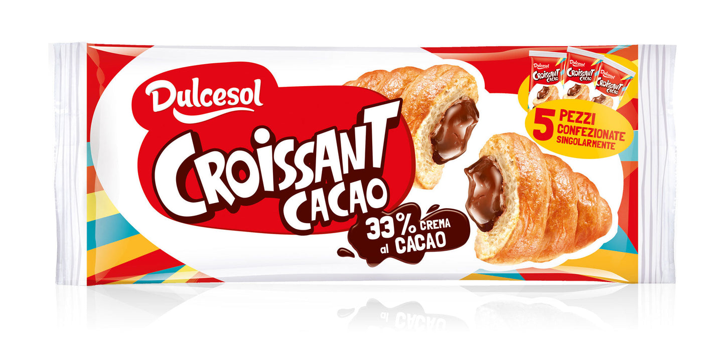 9 x Dulcesol Croissants Rellenos de Chocolate Pack de 5 - 225g