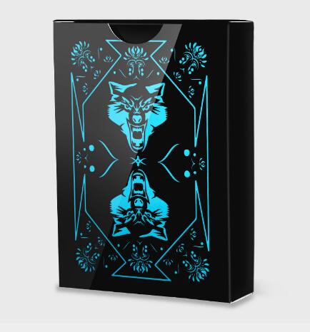 Black Diamond laser creative waterproof plastic poker, foreign trade gold foil poker table card