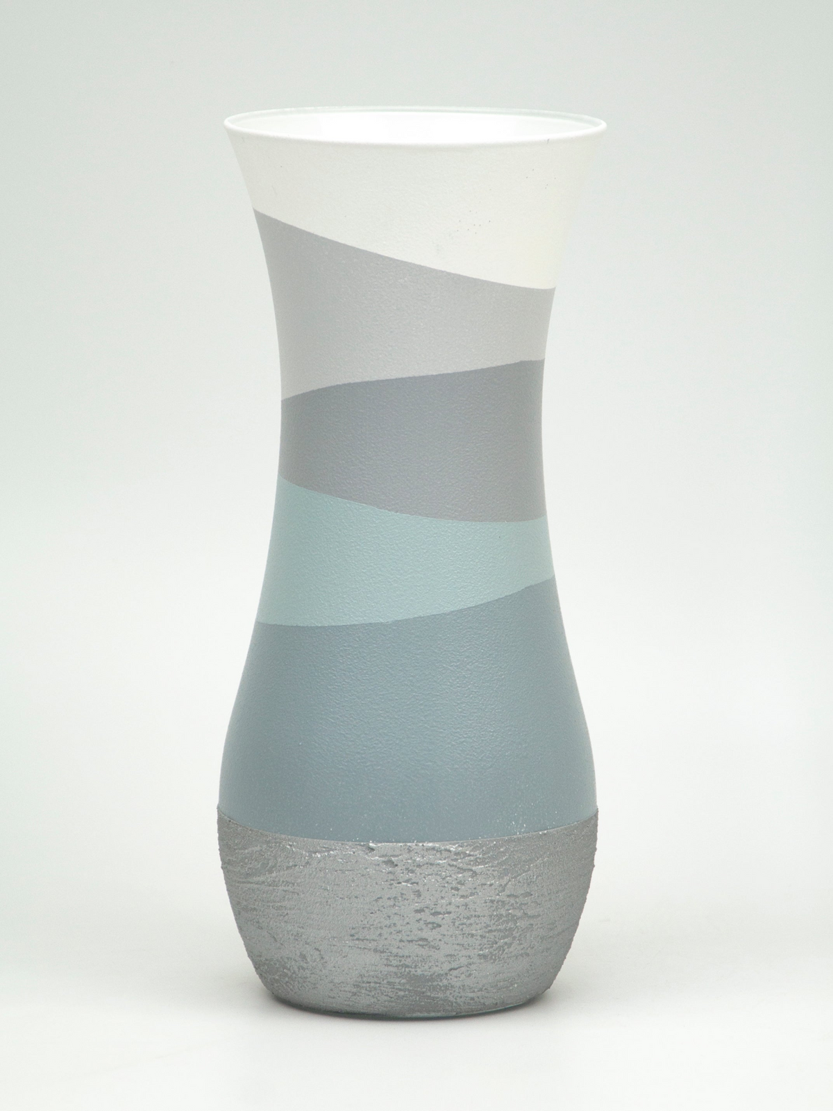 table gray art decorative glass vase 8268/260/sh235