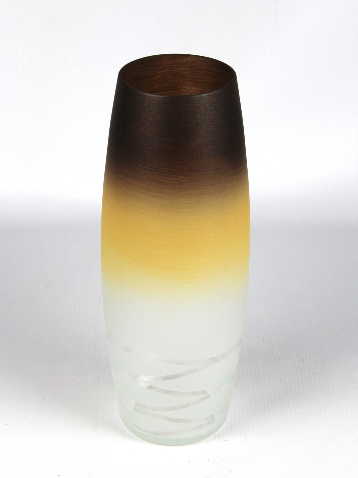 table brown art decorative glass vase 7736/300/sh347