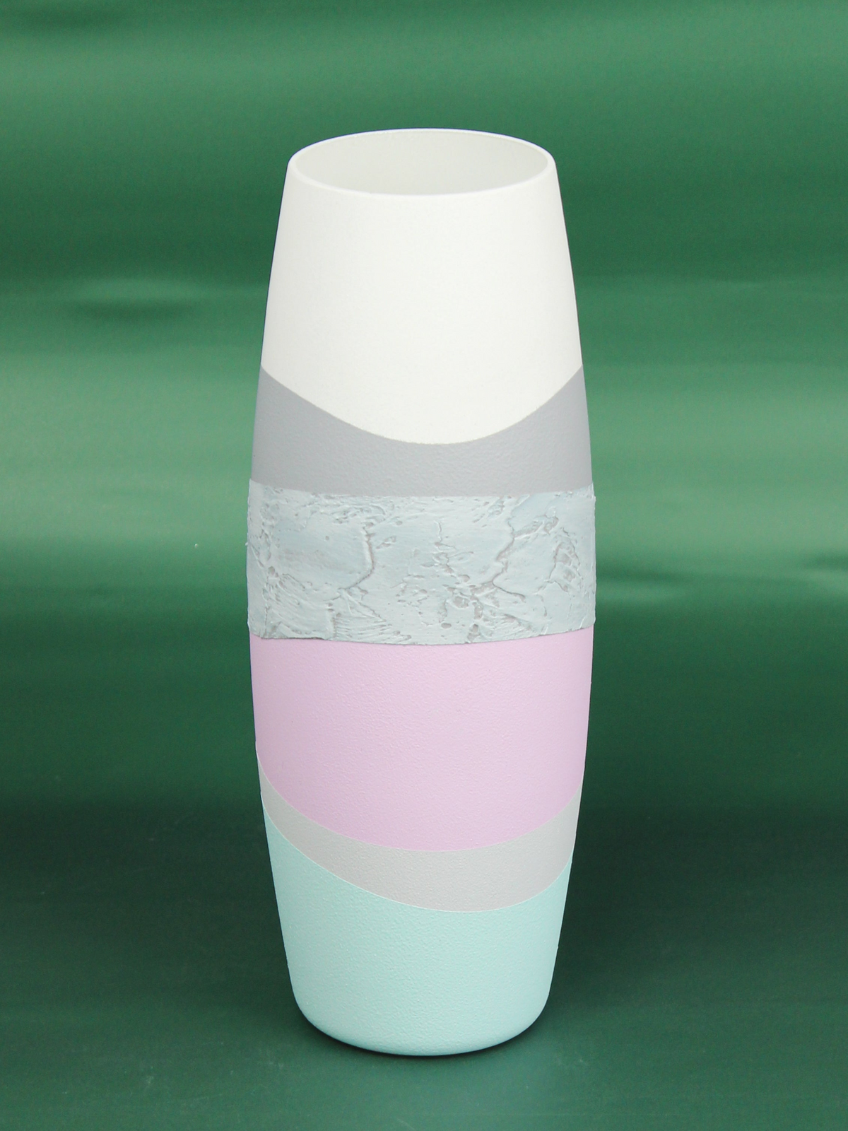 table gray art decorative glass vase 7736/300/sh345