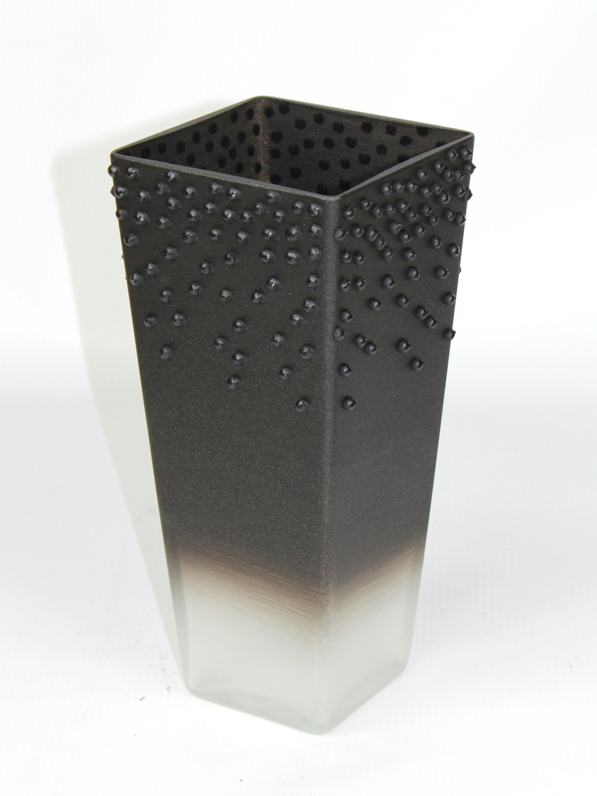 table black art decorative glass vase 7011/250/sh350.4