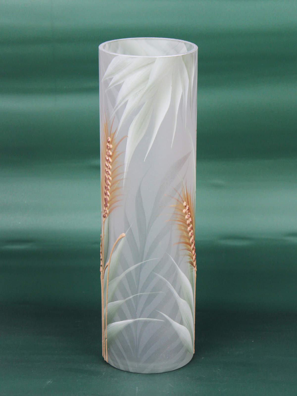 floor light green art decorative glass vase 7017/400/sh332