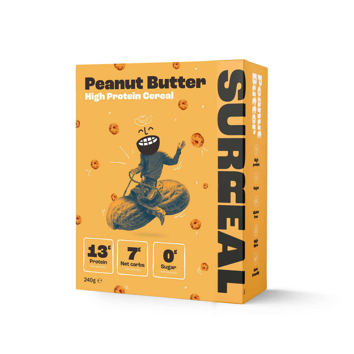 Cereal alto en proteína con sabor a mantequilla de cacahuete Surreal - 240g