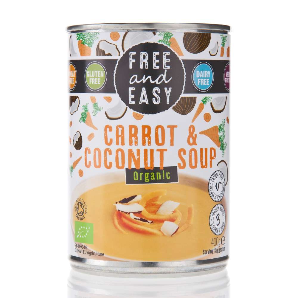 Free & Easy Bio Karotten-Kokosnuss-Suppe - 400g