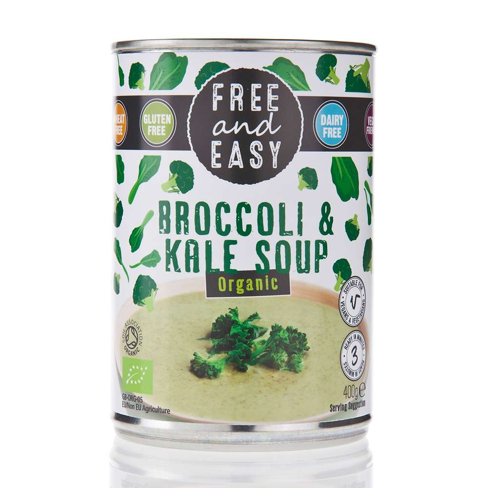 Sopa de brócoli y col rizada orgánica Free & Easy - 400 g
