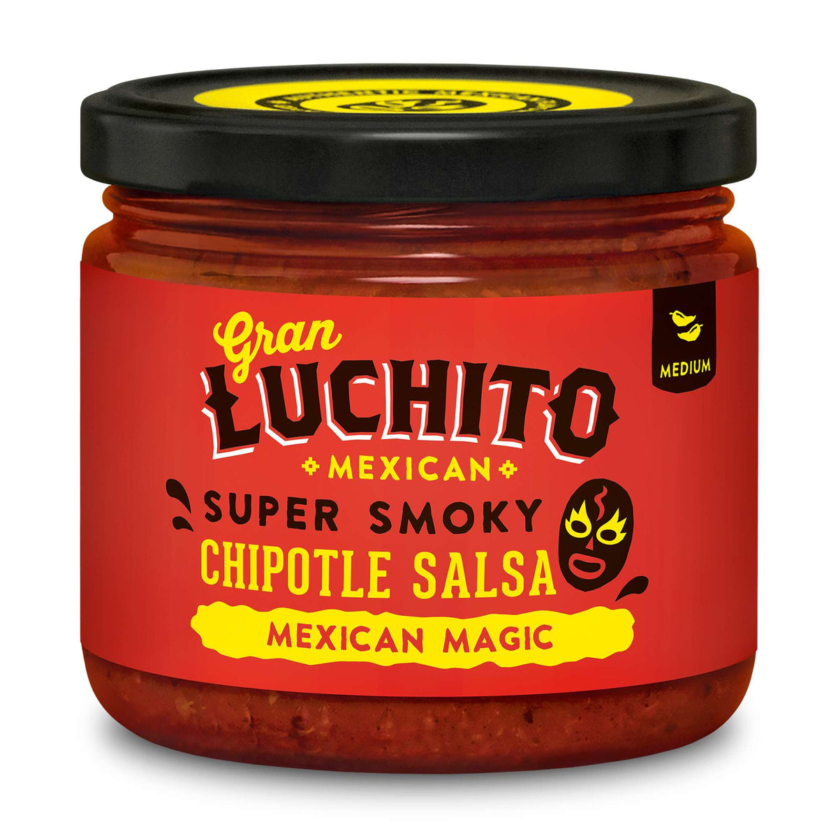6 x Salsa Chipotle Super Ahumada Gran Luchito - 300g