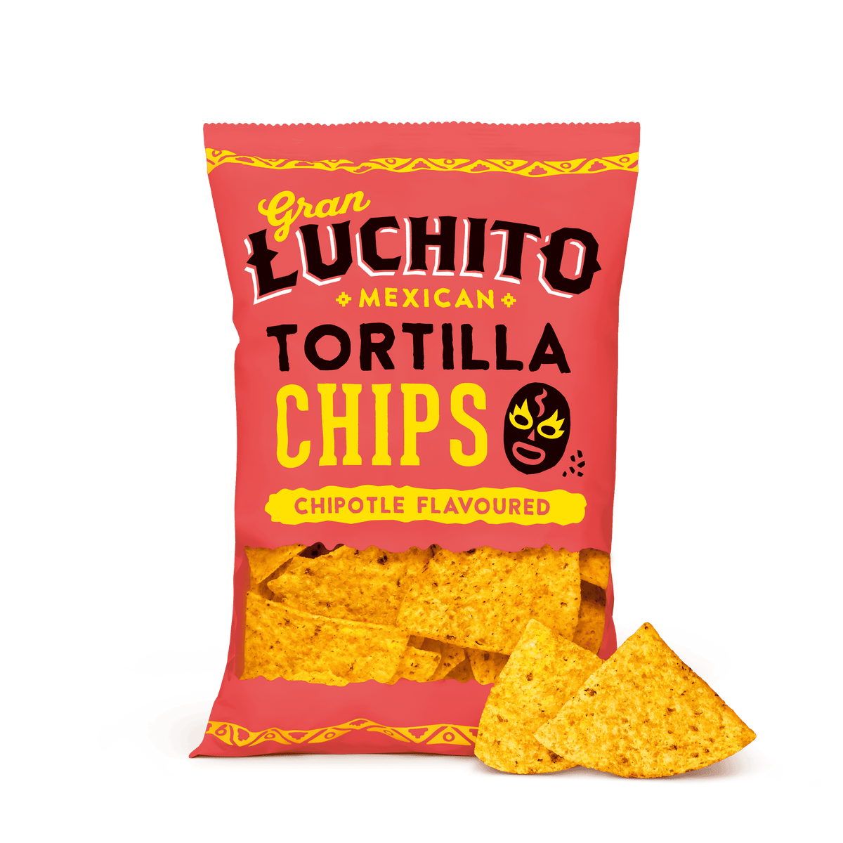 Gran Luchito Chipotle Tortilla Chips 150g x 10 | Bulk Case
