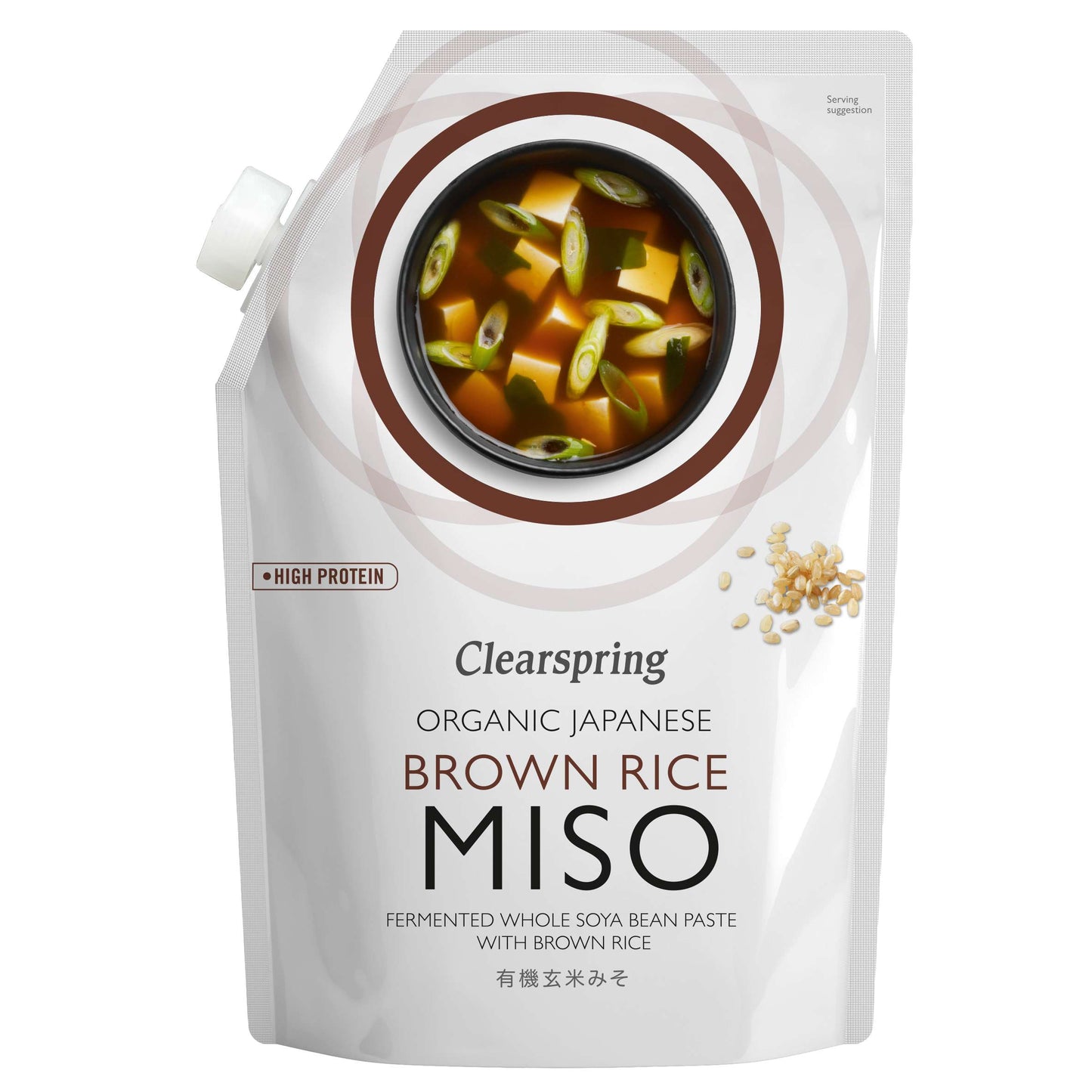 Clearspring Bio Japanisches braunes Reis-Miso - Beutel - 300g