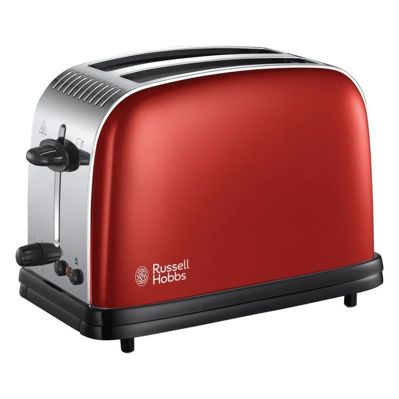 Russell Hobbs Colours Plus Red Toaster 2 Slice UK Plug