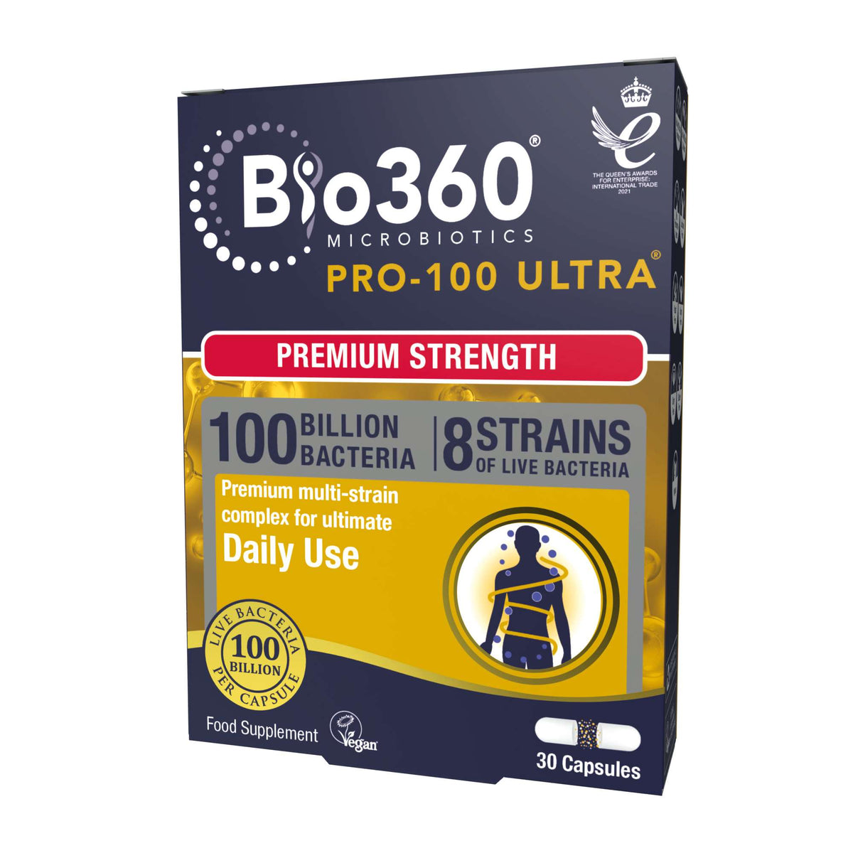 Natures Aid Bio360 Pro-100 Ultra - 30caps