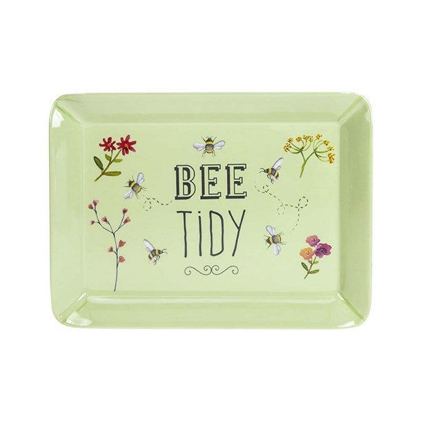 Bee Happy Green Scatter Tray