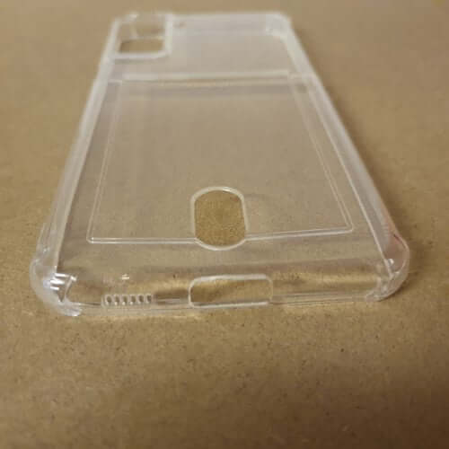 Soft TPU Clear Case With Card Slot - For Samsung S21+