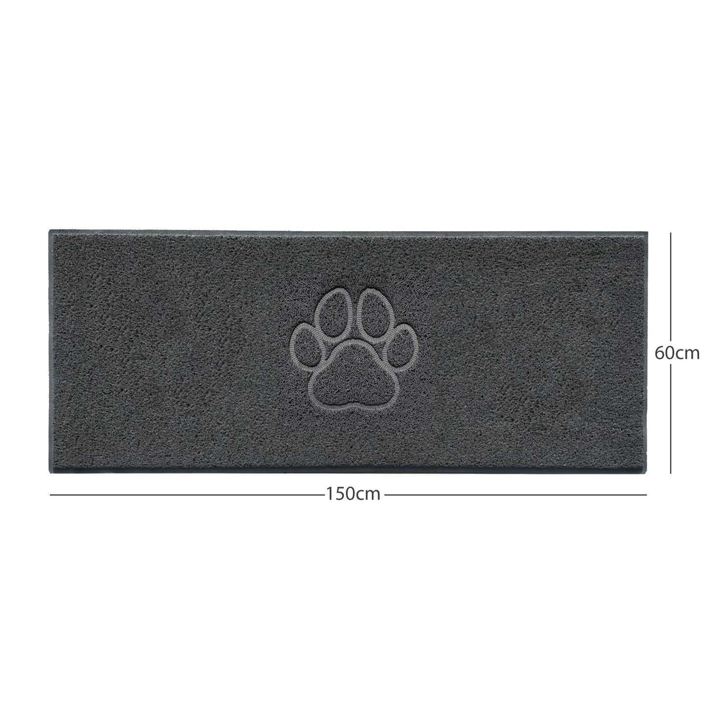 Nicoman Paw Print Embossed Spaghetti Door Mat | Indoor & Outdoor | Non-Slip