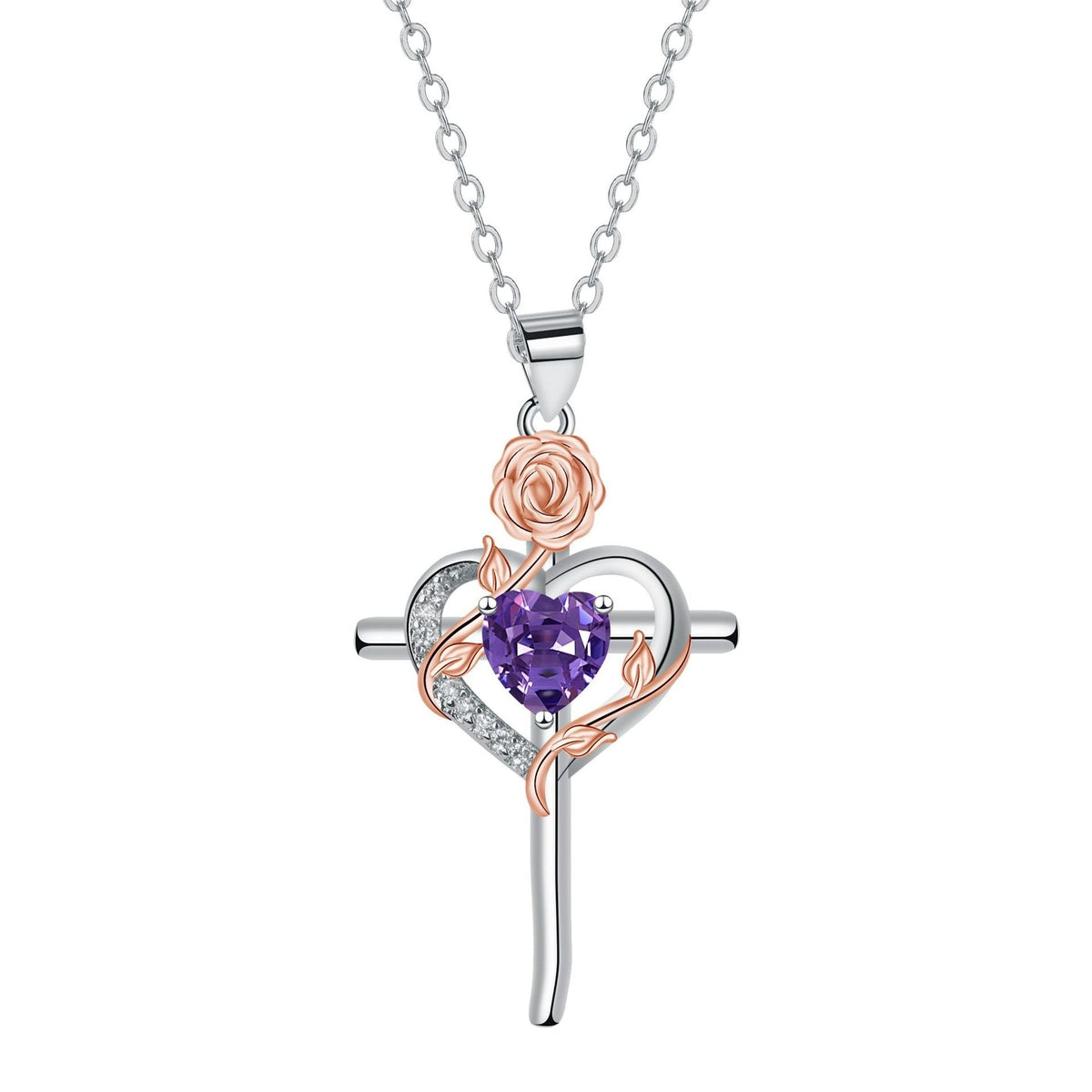 Cross Pendant Necklace Valentine's Day Gift