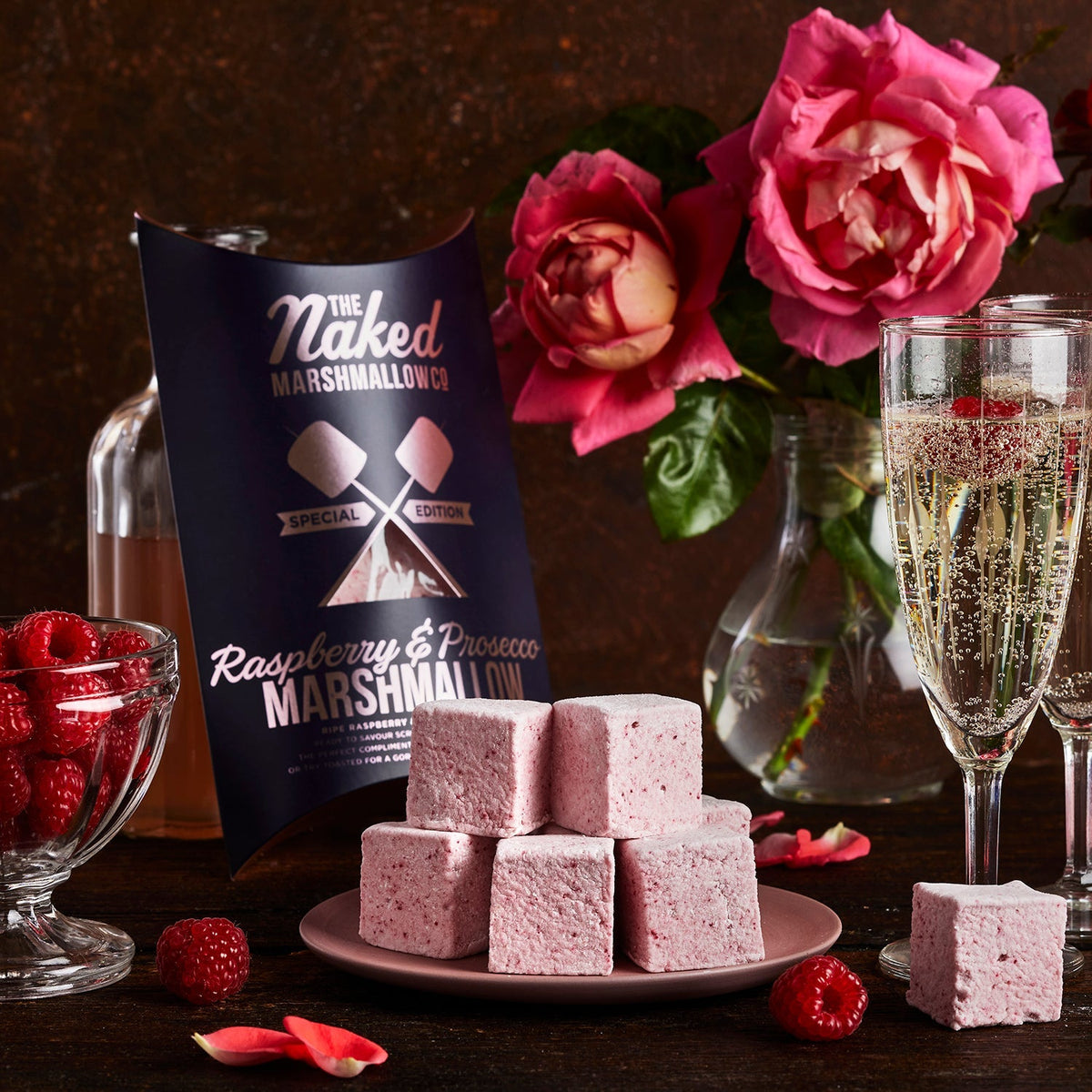 Himbeer- & Prosecco Gourmet-Marshmallows