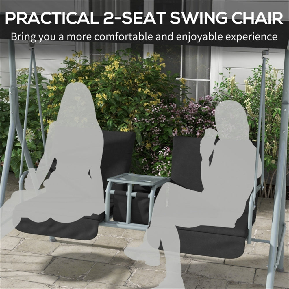 2 seats Outdoor Patio Swing Chair ( Amazon Shipping)( Prohibited by WalMart )