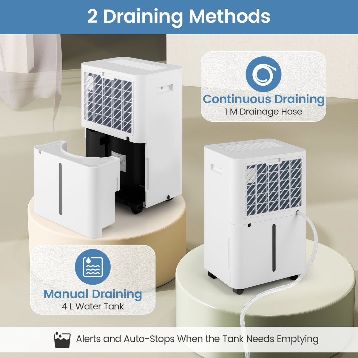 20L Dehumidifier for Home and Basement-White