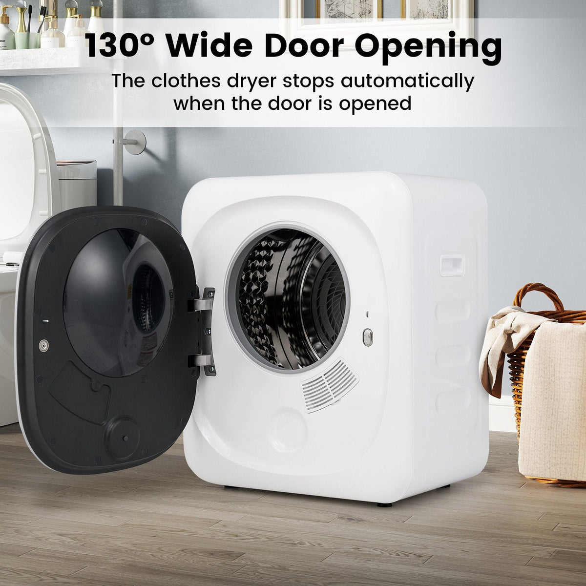 220-240V Portable Clothes Dryer 800W Compact Laundry Dryer