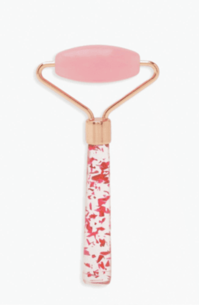 Mini Rose Quartz Face Roller | Facial Massage & Skin Rejuvenation
