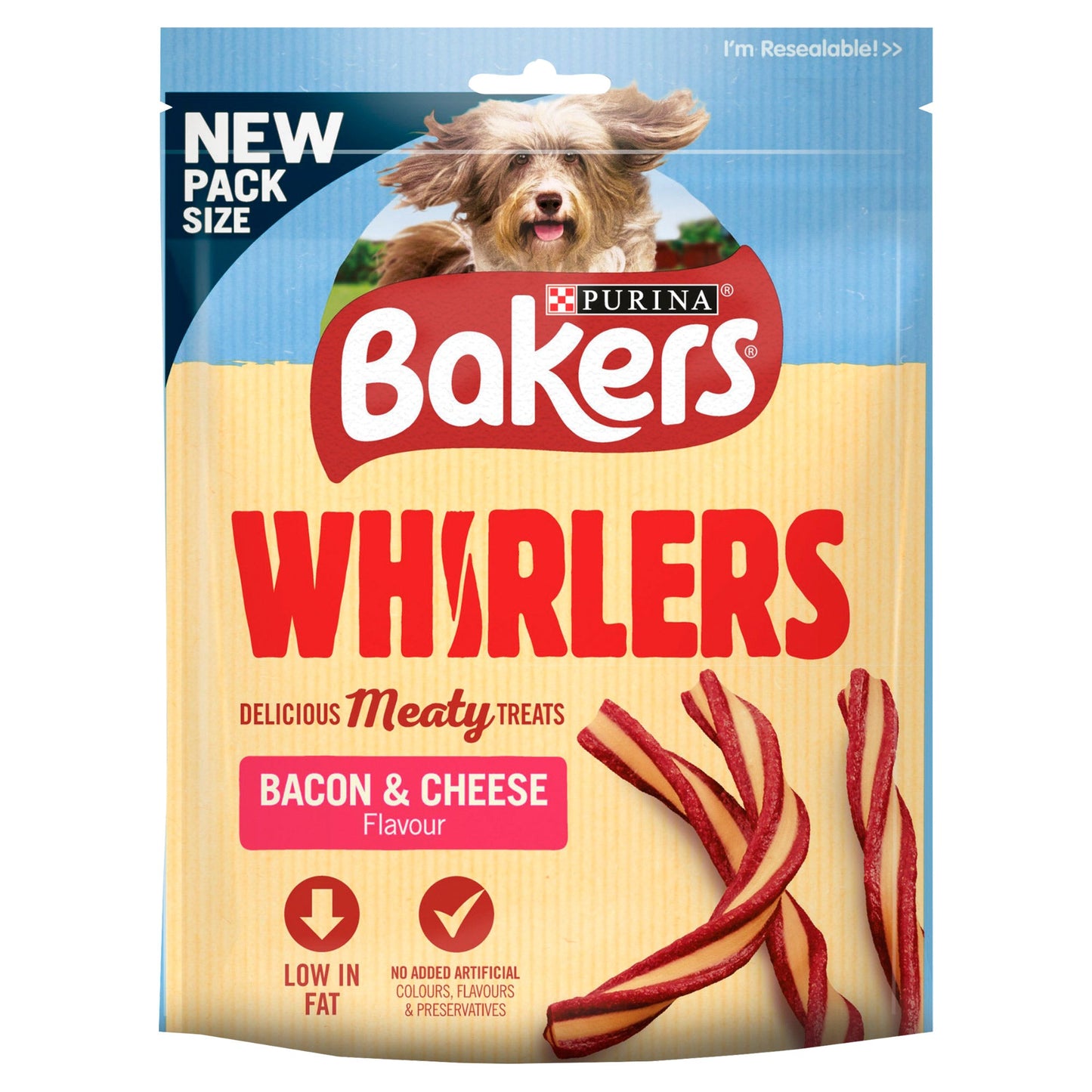 Bakers Whirlers Bacon & Cheese 130g – Case of 6