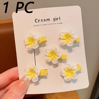 Flower Hair Clips for Women - Sweet Plumeria Barrettes & Hair Accessories