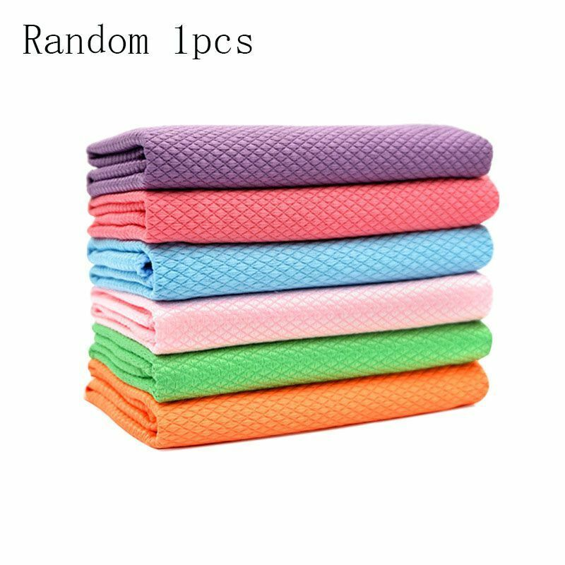 NR14 NanoScale Streak-Free Miracle Cleaning Cloths Magic Kitchen Rag Reusable Home