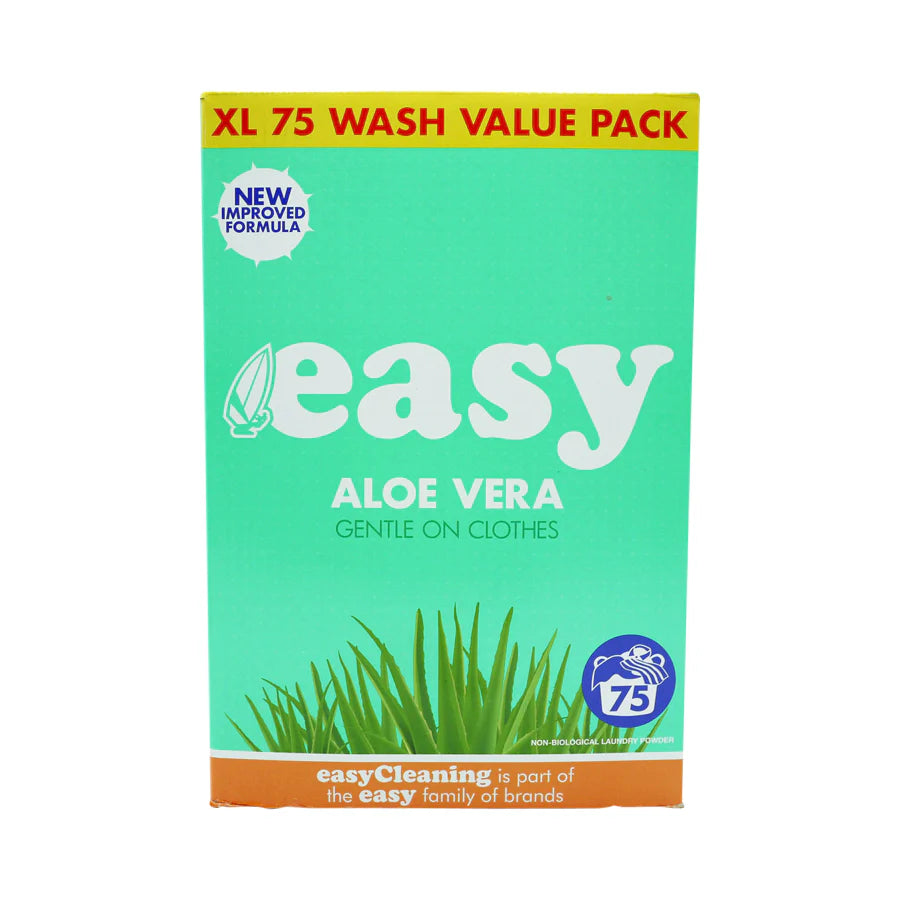 2 x Easy Washing Powder Aloe Vera 75 Wash - 5.1KG