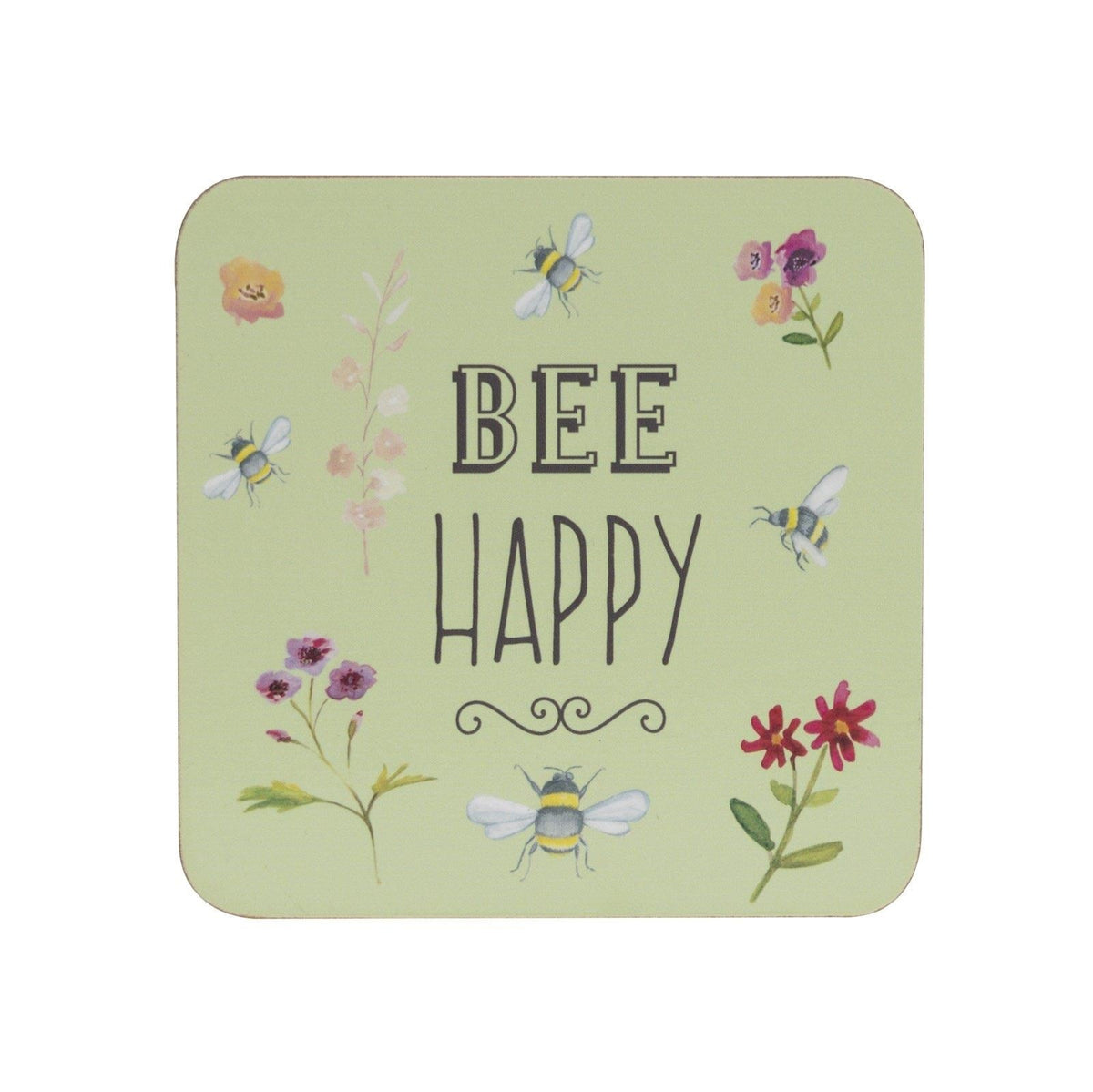 Bee Happy Set of 4 Coaster