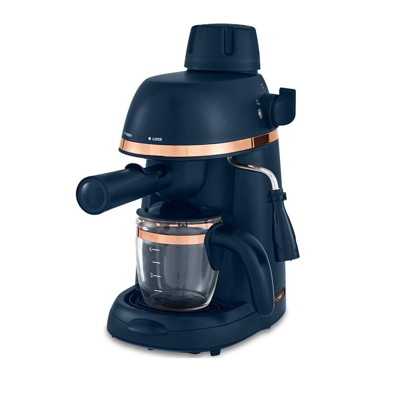 Tower Midnight Blue Cavaletto 800W 4 Cup Espresso Machine