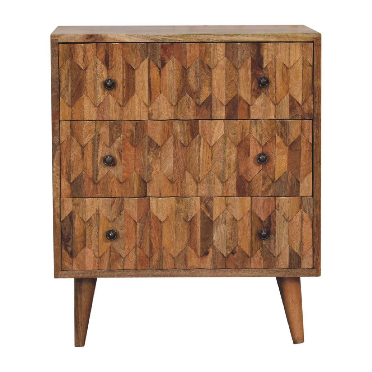Artisan Mini Pineapple Carved Chest