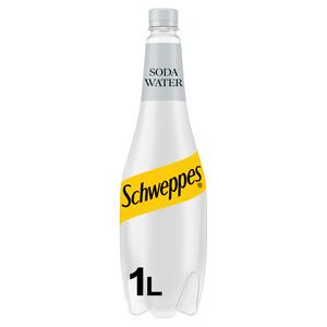 12 x Agua con gas Schweppes 1L